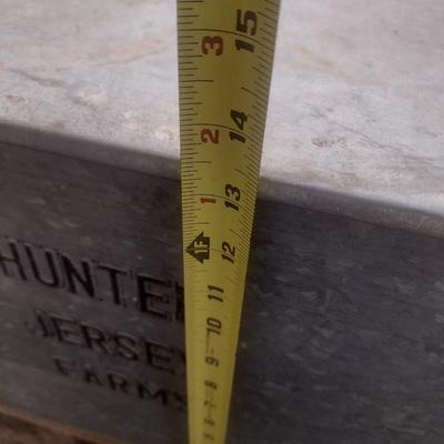 Vintage Hunter Jersey Metal Double Size Dairy Porch Box