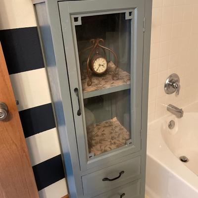 Cute painted cabinet with clock