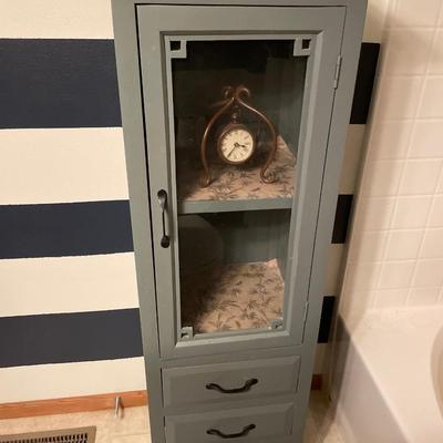 Cute painted cabinet with clock