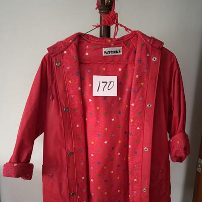Size 12 Girls Rain Coat