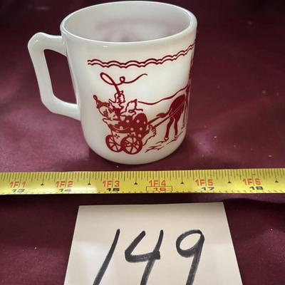 Hazel Atlas Milk Glass Cup