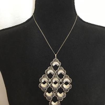 Vintage, Silver-tone statement, necklace