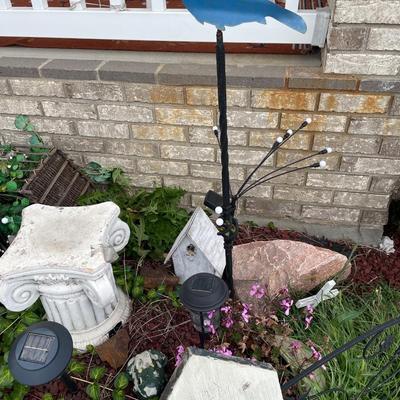 Large lot of outdoor decor