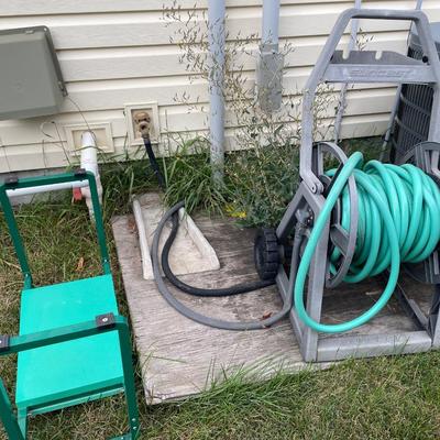 Outdoor hose and kneel pad