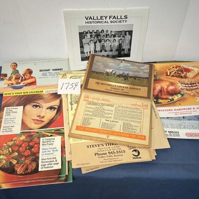 Vintage Valley Falls Calenders