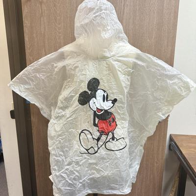Vintage Clear Walt Disney World Poncho - Child Size