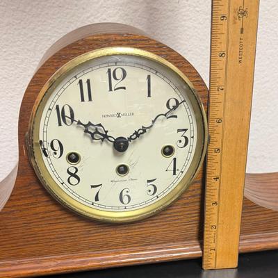 Sale Photo Thumbnail #215: Wood case, includes 2 keys.  Model 612-618. Clock runs as expected, but chimes don't play.  Mechanism may need some adjustment, seems like the chime feature is fully wound but the on-off switch does not seem to work as expected.
