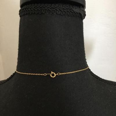 Beautiful very nice crystal rhinestone ball pendant gold tone, chain necklace. Very nice quality.