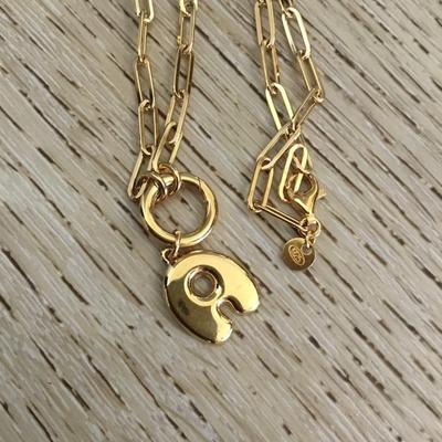 Very nice 925 sterling silver letter A necklace