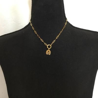 Very nice 925 sterling silver letter A necklace
