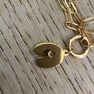 Very nice 925 sterling silver letter A necklace