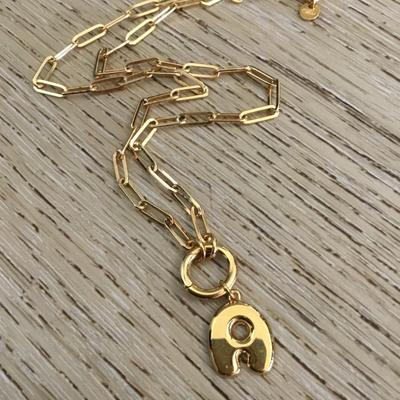 Very nice 925 sterling silver letter A necklace
