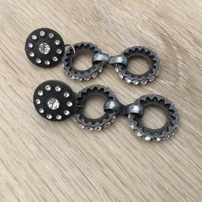 Cute rhinestone dangle statement earrings
