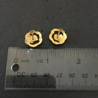 Vintage cloisonné stud earrings