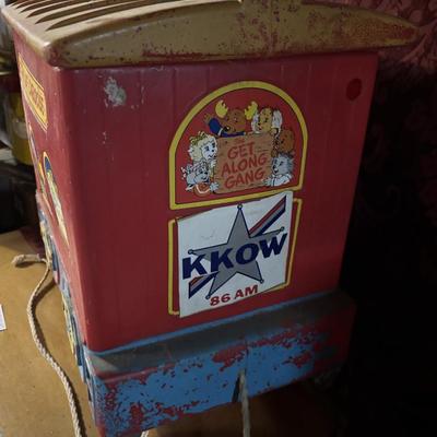 Clubhouse Caboose Toy Box on Wheels