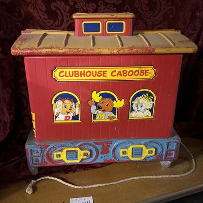 Clubhouse Caboose Toy Box on Wheels