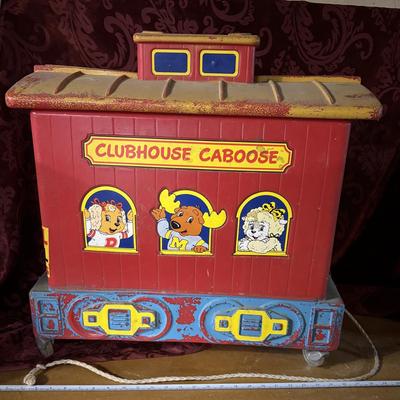 Clubhouse Caboose Toy Box on Wheels