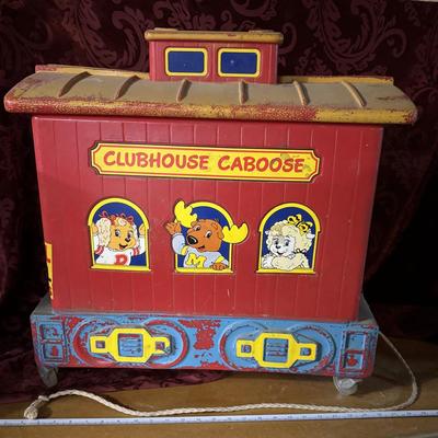 Clubhouse Caboose Toy Box on Wheels
