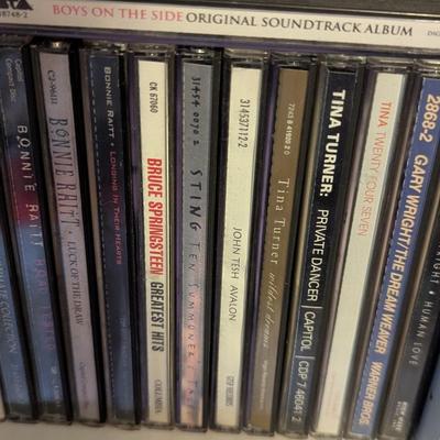 11-Tier Shelf CD Holder With CD's Approx 80" Tall (SB)