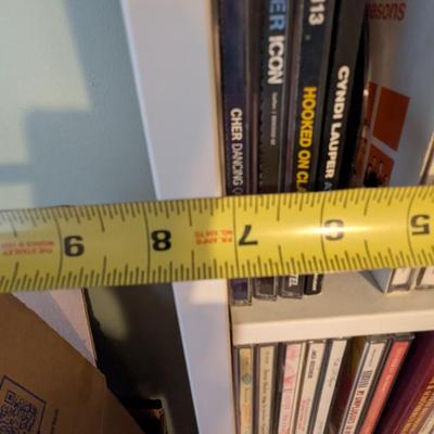 11-Tier Shelf CD Holder With CD's Approx 80" Tall (SB)