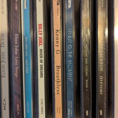 11-Tier Shelf CD Holder With CD's Approx 80" Tall (SB)