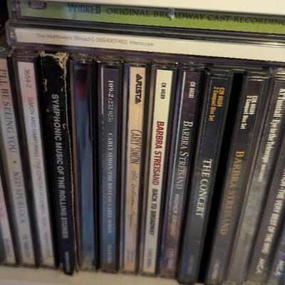 11-Tier Shelf CD Holder With CD's Approx 80" Tall (SB)