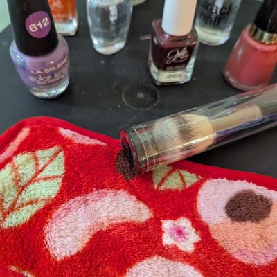 Assortment Of Nail Polish & Supplies (SB)