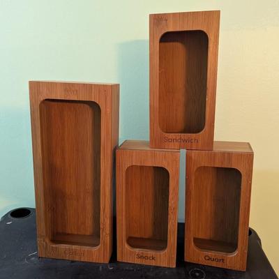 Wooden Plastic Storage Bag Containers (SB)
