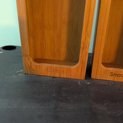 Wooden Plastic Storage Bag Containers (SB)
