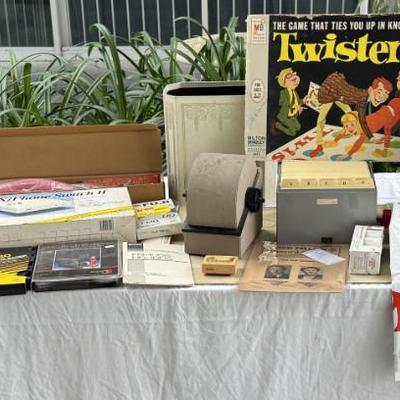 Office Supplies Twister no box, Vintage office rolladex, New old stock metal file box