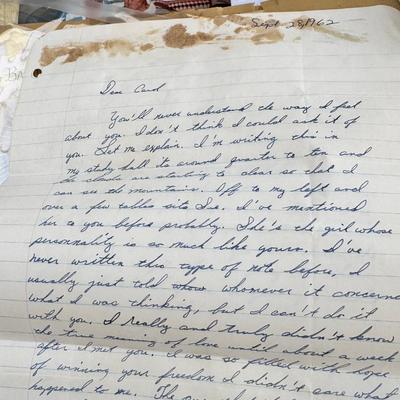 Scrapbook, photographs, photo album, handwritten letters and cards