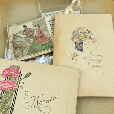 Scrapbook, photographs, photo album, handwritten letters and cards