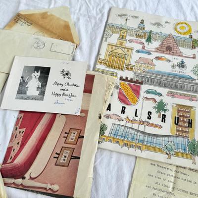 Scrapbook, photographs, photo album, handwritten letters and cards
