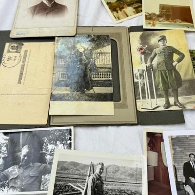 Scrapbook, photographs, photo album, handwritten letters and cards