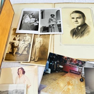 Scrapbook, photographs, photo album, handwritten letters and cards