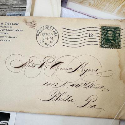 Scrapbook, photographs, photo album, handwritten letters and cards