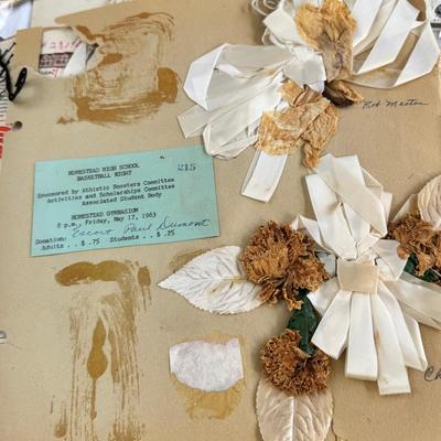Scrapbook, photographs, photo album, handwritten letters and cards