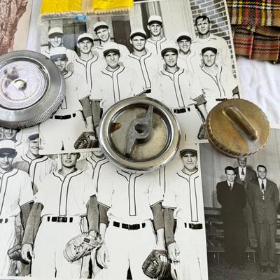 Vintage gas caps, Childs wool Kilt