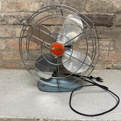 Sale Photo Thumbnail #180: Zero brand vintage electric fan. It works!