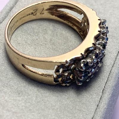 10k Cornelia’s Jewels Multi Color Stone Estate Ring 6.7 grams Ring Size 9