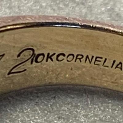 10k Cornelia’s Jewels Multi Color Stone Estate Ring 6.7 grams Ring Size 9