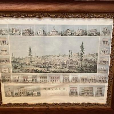 Nevada, California (Nevada City) Framed Poster