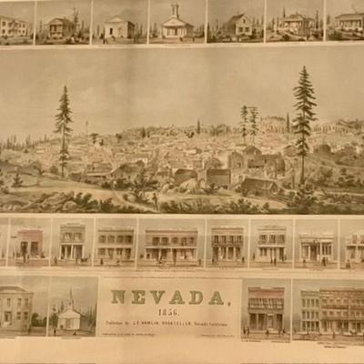 Nevada, California (Nevada City) Framed Poster