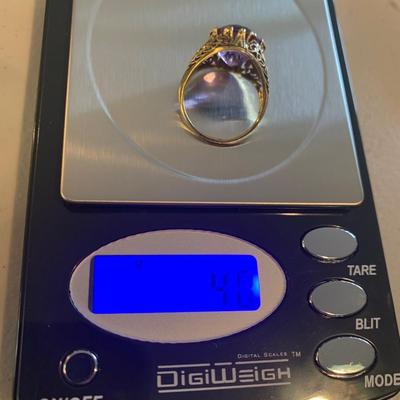 14k White Gold Estate Ring 4 grams - Ring Size 6