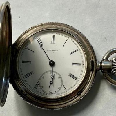 Vintage Longines Silver Pocket Watch