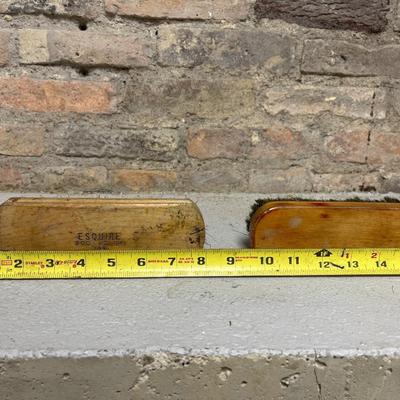 Sale Photo Thumbnail #235: Large set of vintage brushes - said to have come from a shoe shiner