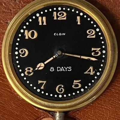 Vintage Elgin 8 Day Automobile Clock