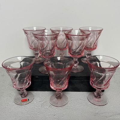 Sale Photo Thumbnail #267: Set of 8 footed Jamestown goblets