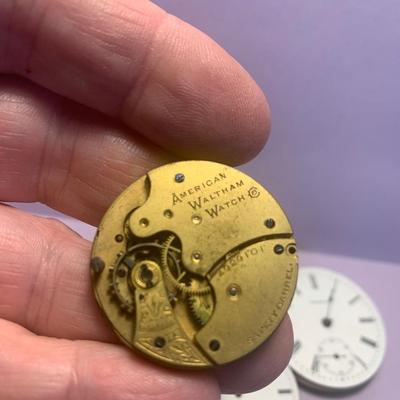 Huge Lot - Waltham / American Watch Co Pocket Watch Movements / Parts Lot