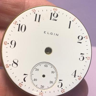 Vintage Elgin Pocket Watch Movements/ Parts Lot